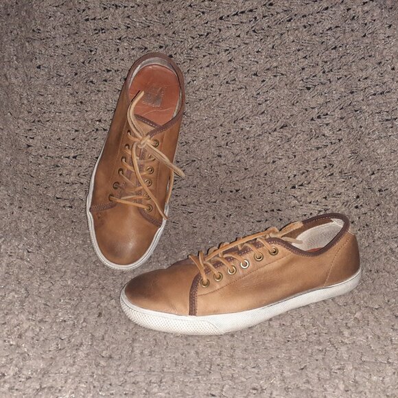 FRYE-Chambers Low-Brown Leather Oxford Shoes Sneakers...